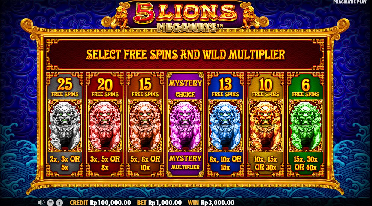 Slot 5 Lions Megways